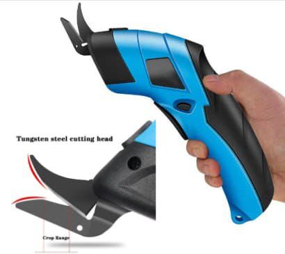 ⚖️O.F51-8-1428 R369 each R344 stock. Handheld Electric Scissors Portable Rechargeable USB Electric Cutter Cloth Carpet PVC Leather Cutting Tools Shear Double Blade.