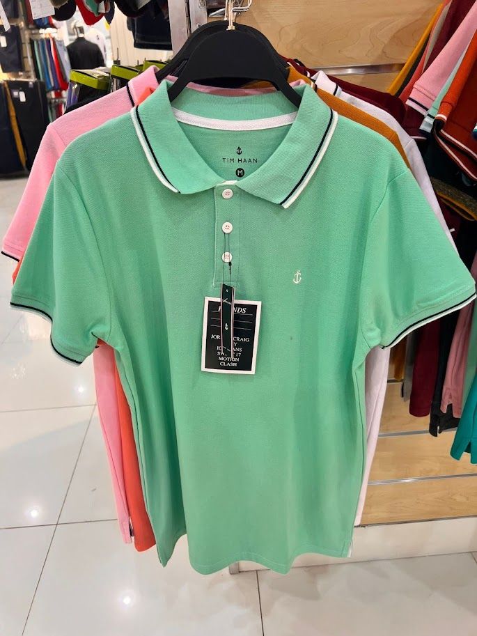 TIM HAAN Men Polo - Green