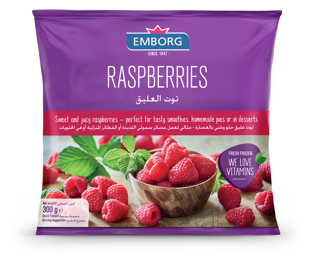 Emborg Frozen Raspberries 300g