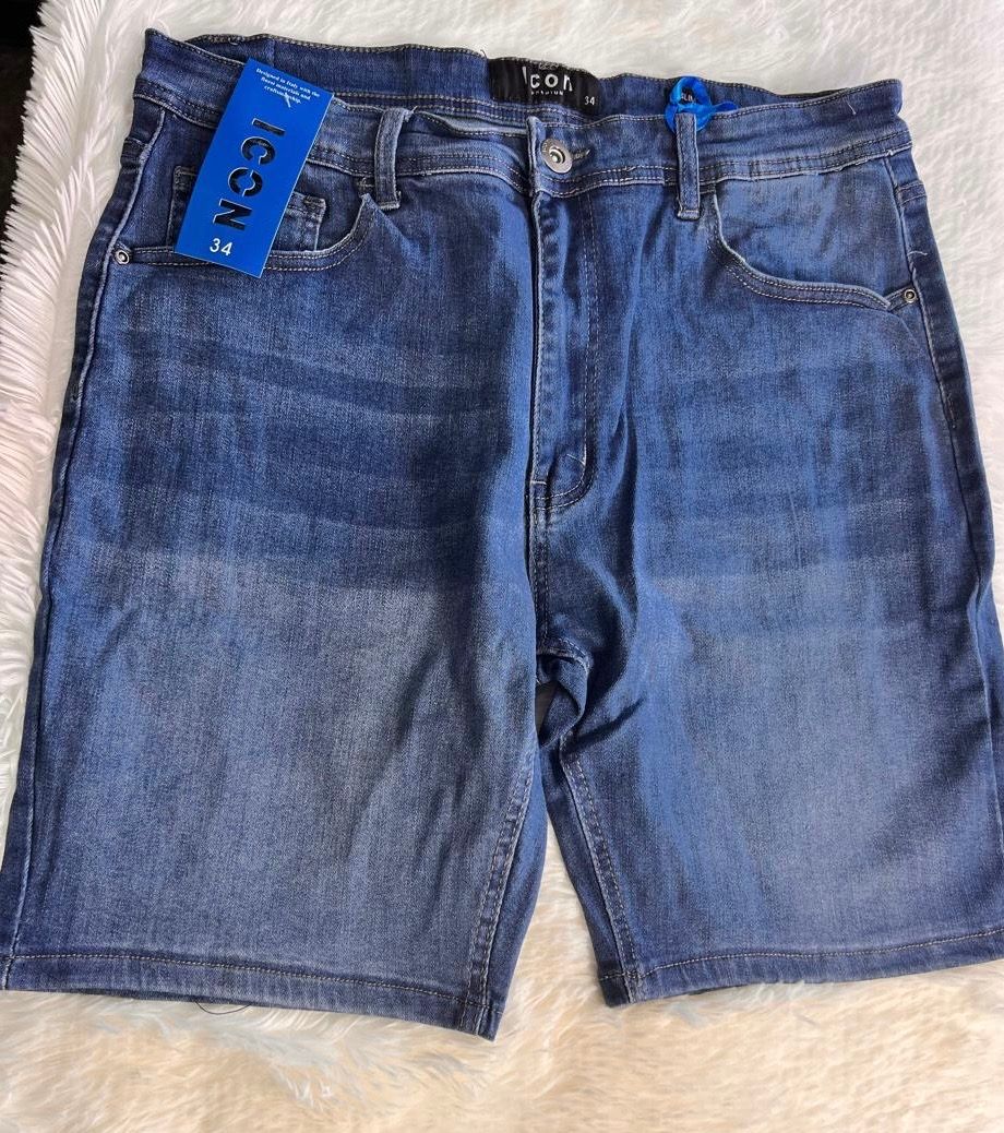 ICON Men Denim Shorts - Blue