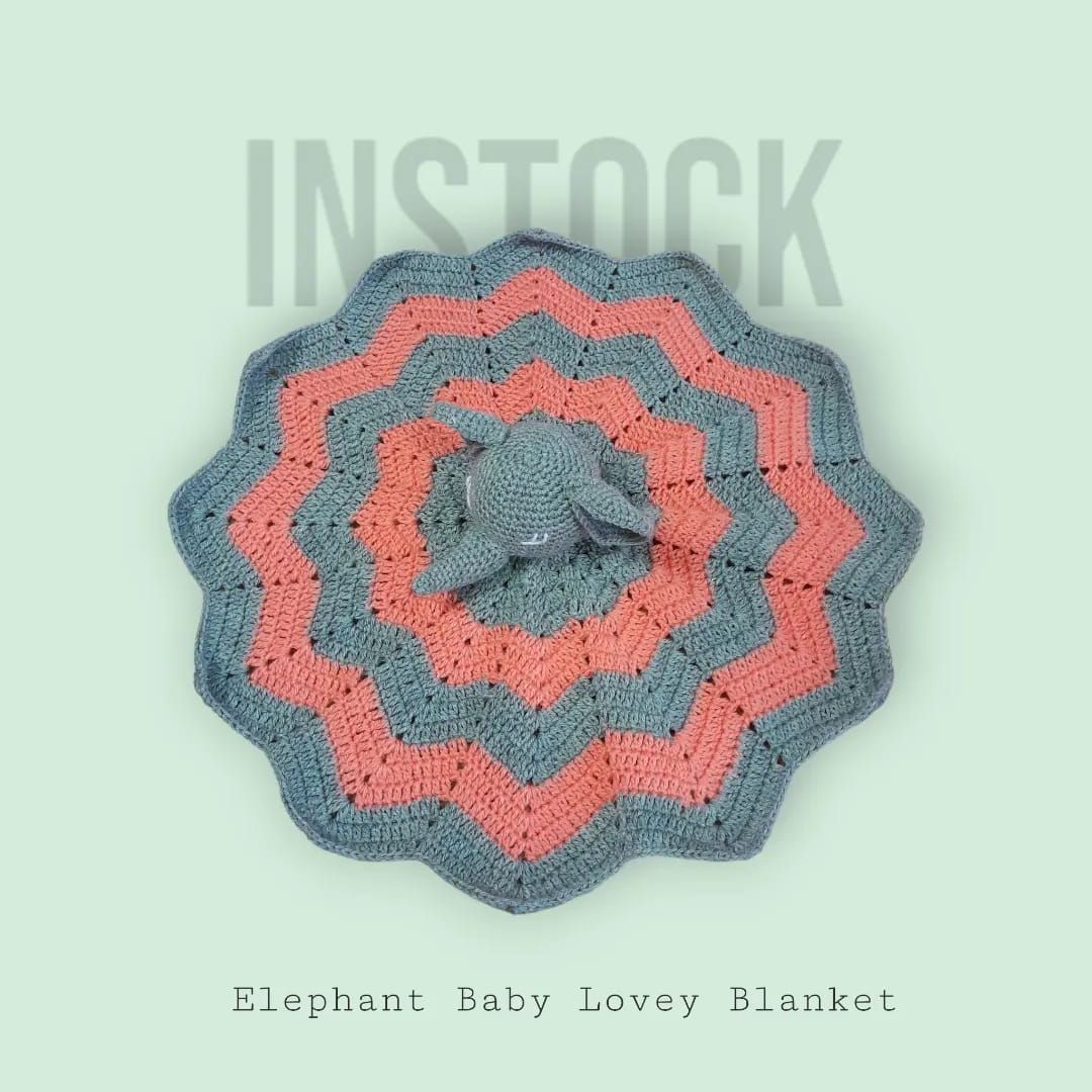 [INSTOCK] Elephant Baby Lovey Blanket