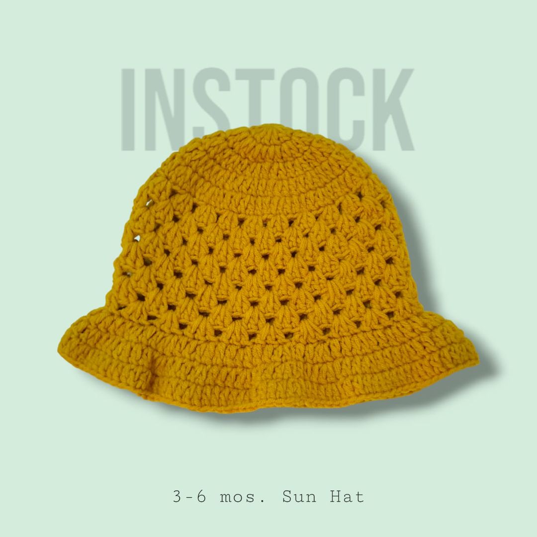 [INSTOCK] 3-6 mos. Granny Sun Hat