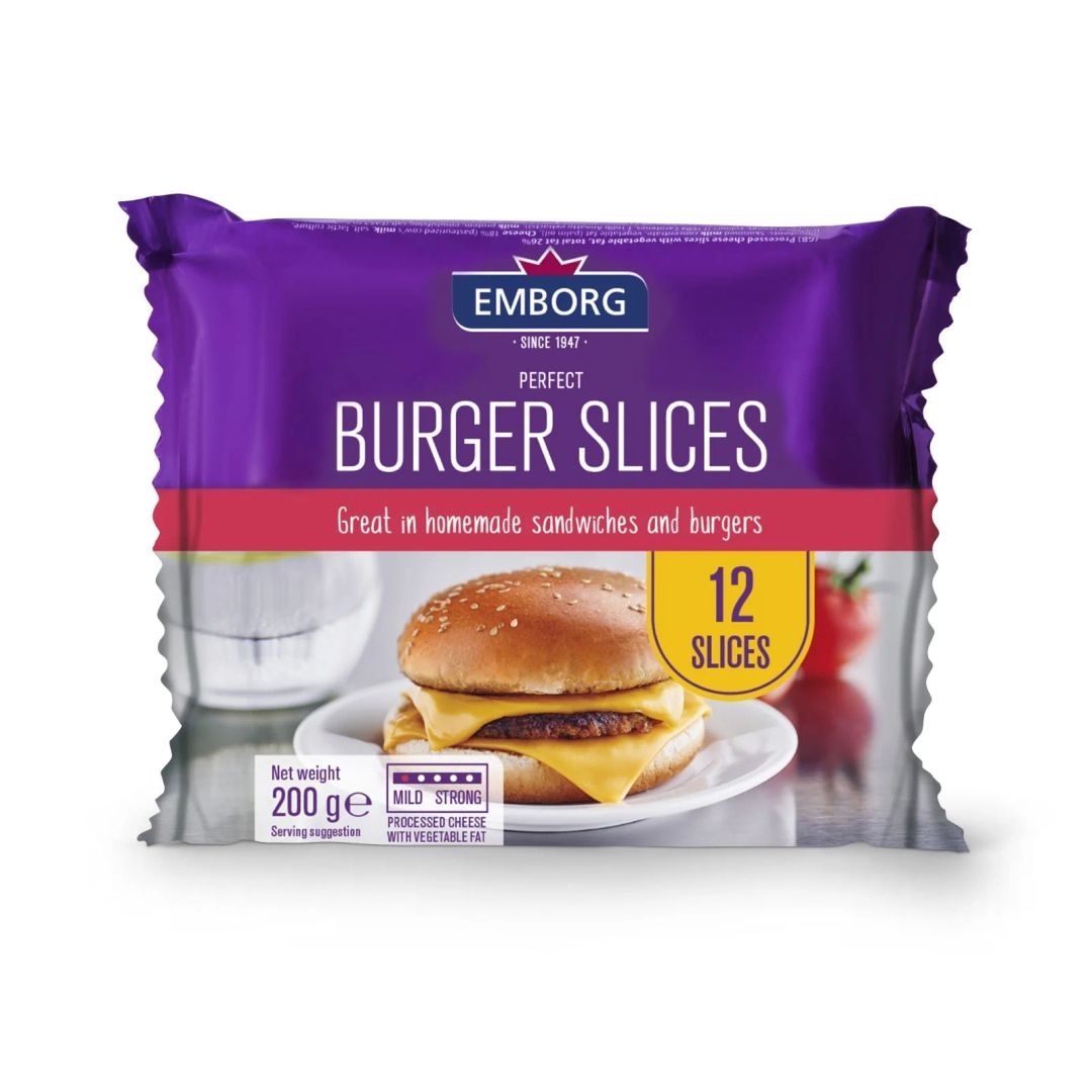 Emborg Perfect Burger Slices 200g