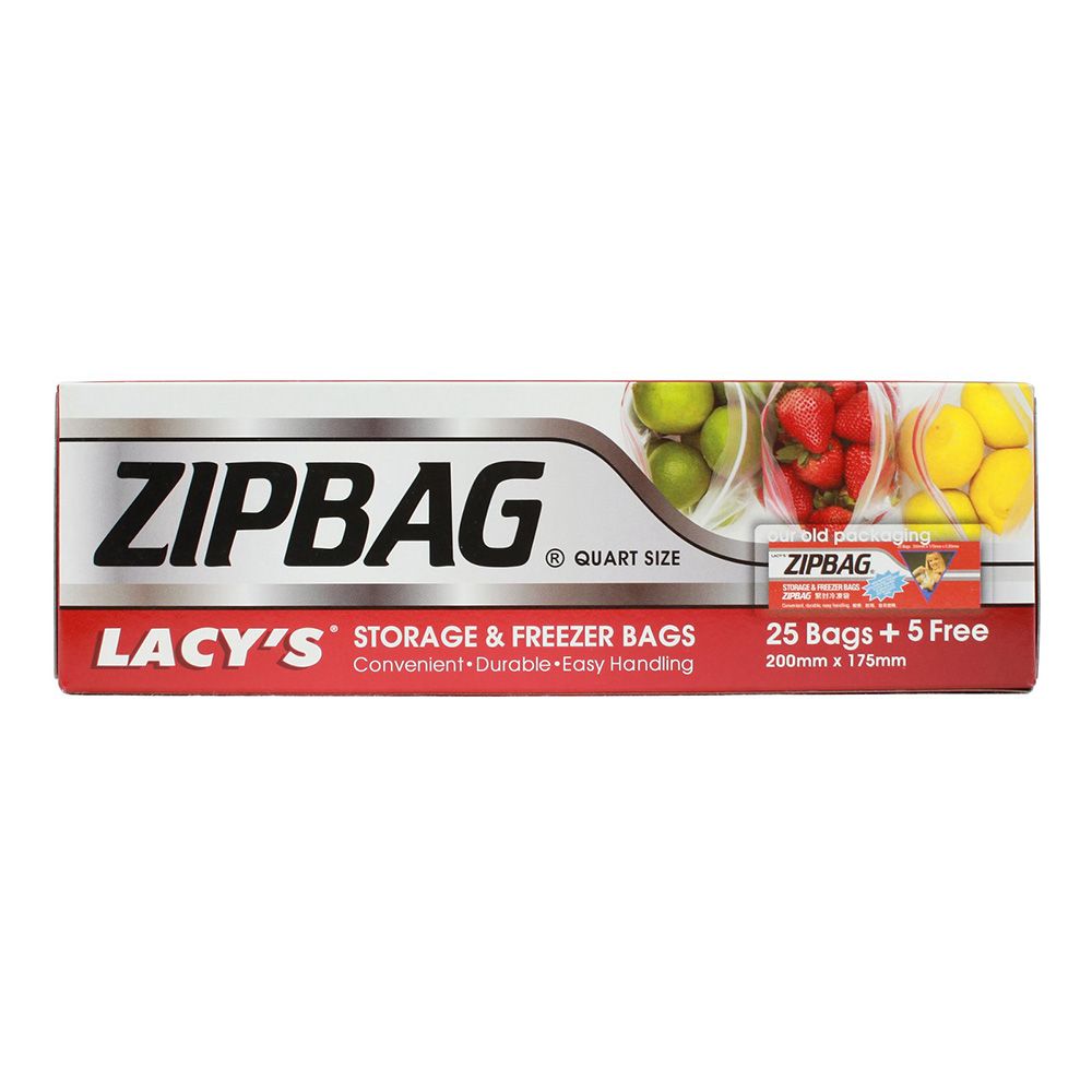 Lacy's Zipbag Quart 25's