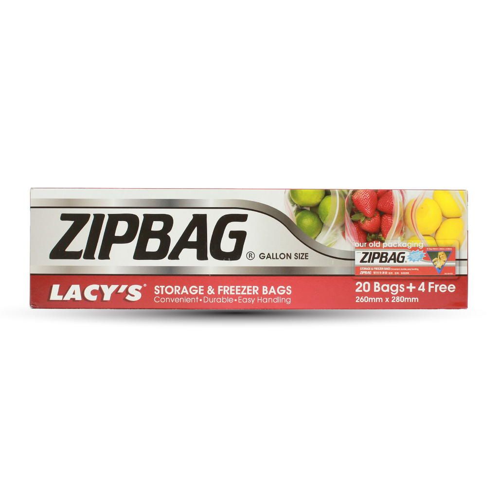 Lacy's Zipbag Gallon 20's