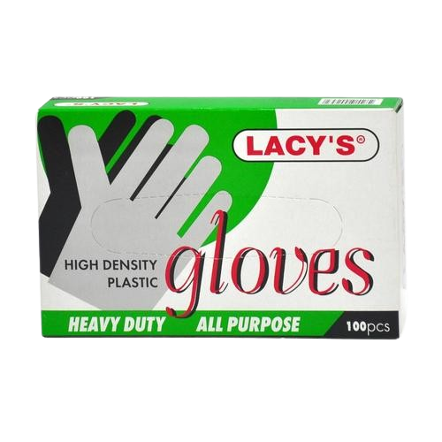 Lacy's HDPE Plastic Gloves 100's