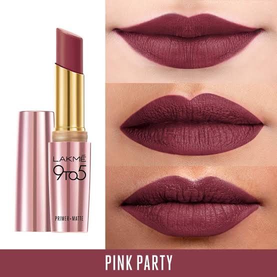 Lakme 9 To 5 Primer + Matte Lipstick [Pink Party]