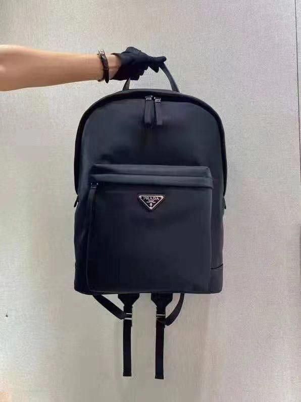 PRADA Re-Nylon and Saffiano Leather Backpack