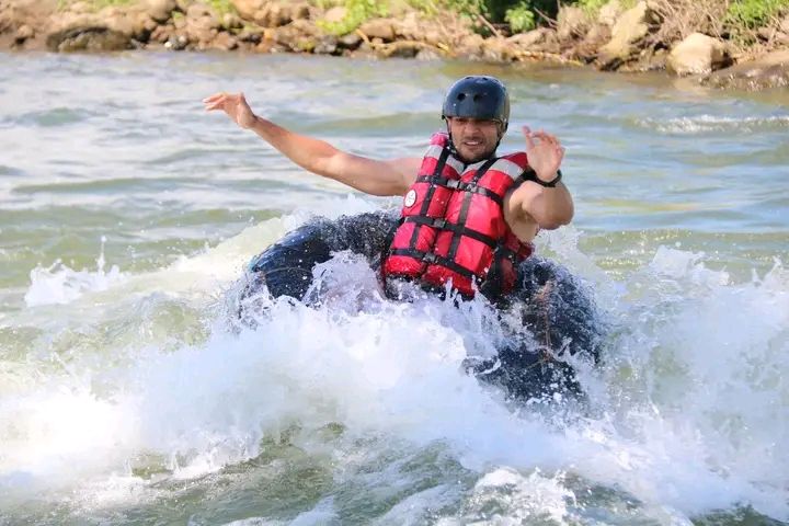 White water tubing 