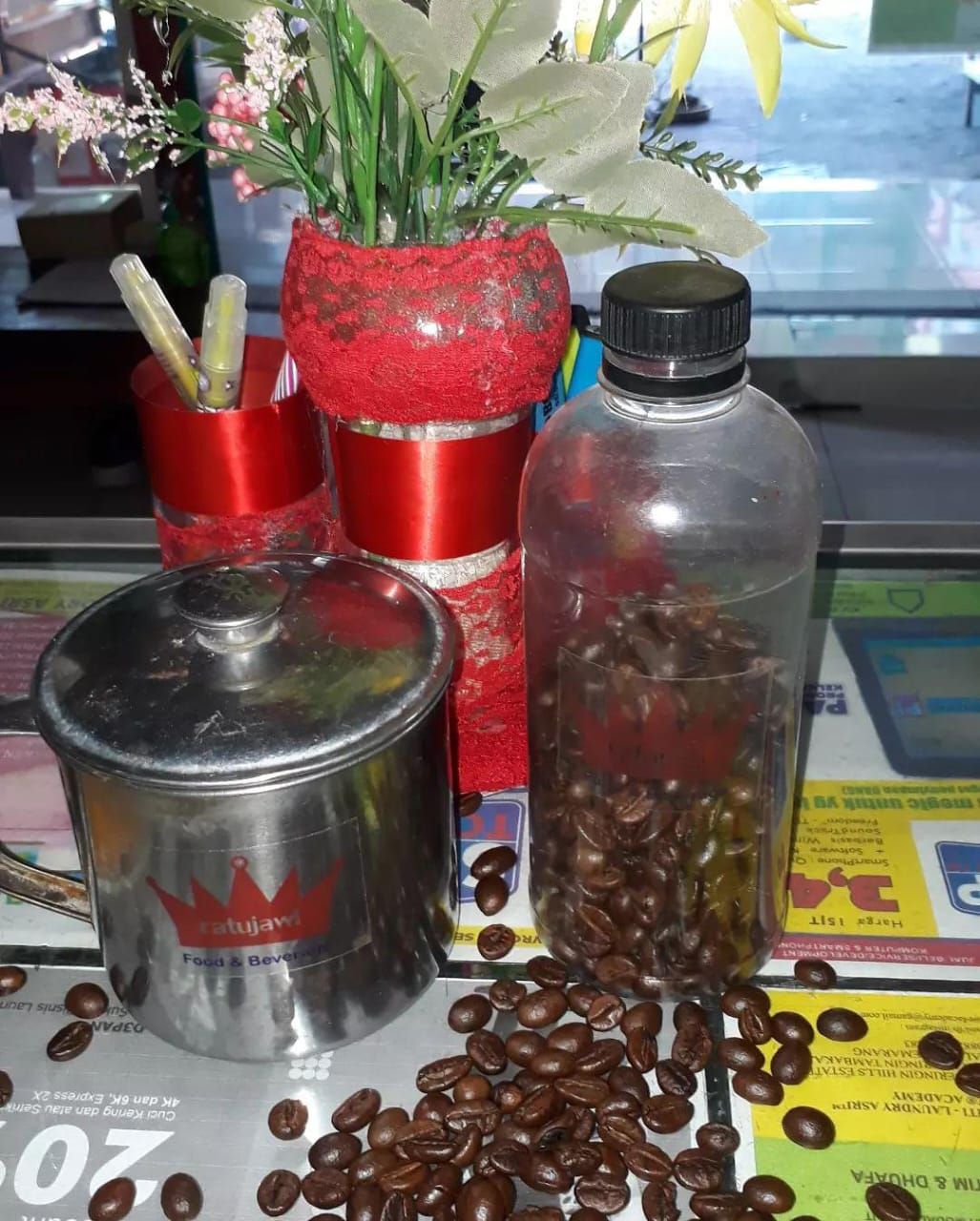 Hot Kopi Robusta Espresso (asli Temanggung) + Gula