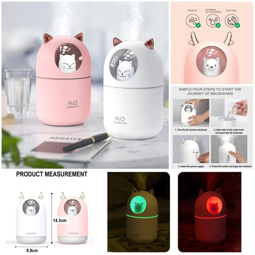 🌟B 4278. Cute Cat Humidifier.