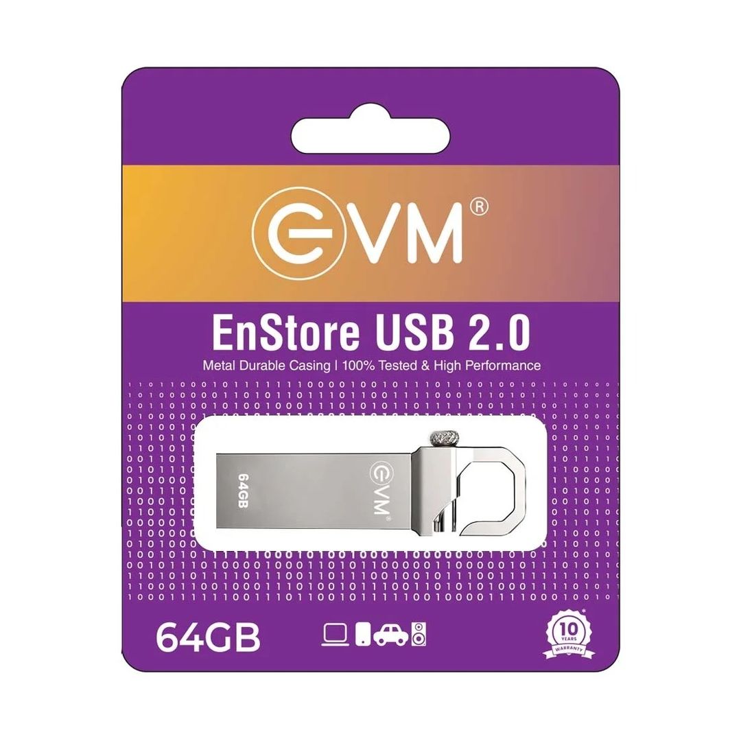 EVM 64GB Enstore USB 2.0 Pendrive (EVMPD/64GB)