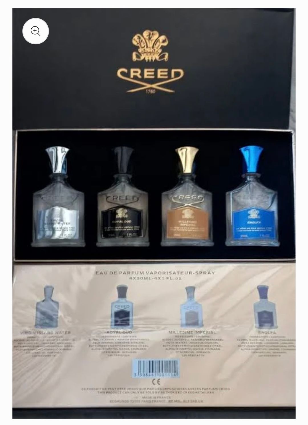 Creed Set 4x30ml (Black) 