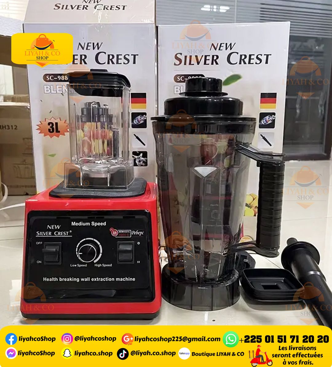 MIXEUR ( MOULINEX) BLENDER PROFESSIONNEL 2 En 1