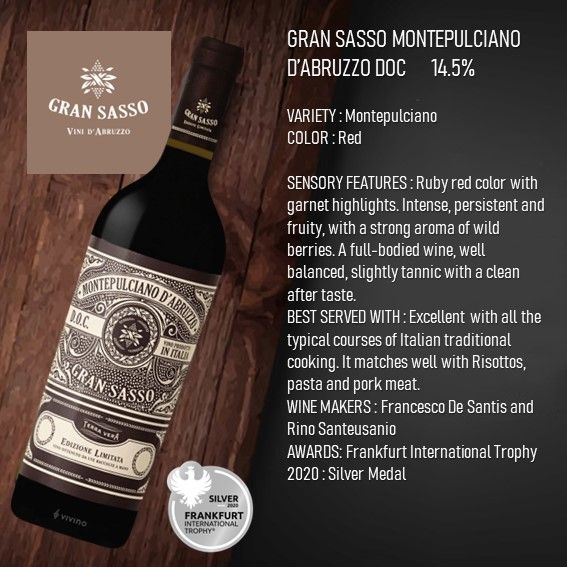 Gran Sasso MONTEPULCIANO D'ABRUZZO 2020 (ITL)