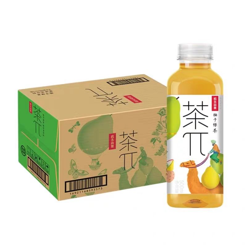 茶兀柚子绿茶 ( 4 x 500ml ）