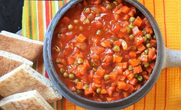 Peas & Carrots in Tomato Sauce