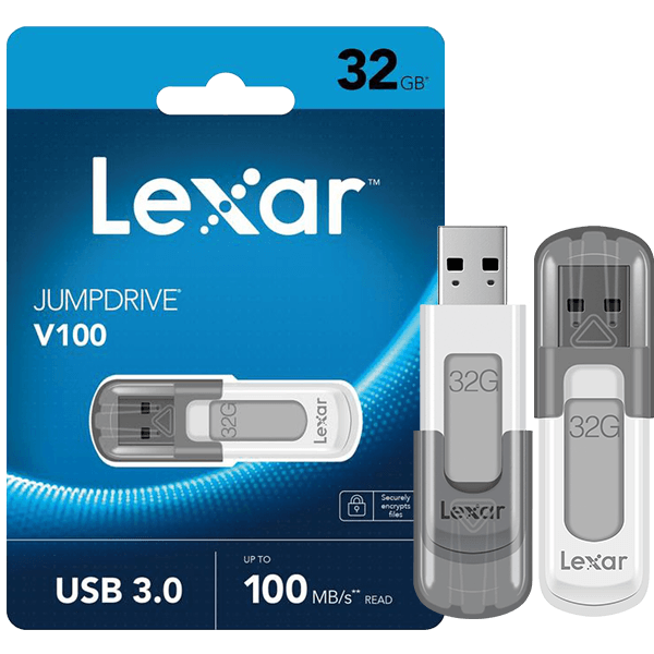 Lexar JumpDrive V100 32GB USB 3.0 Flash Drive