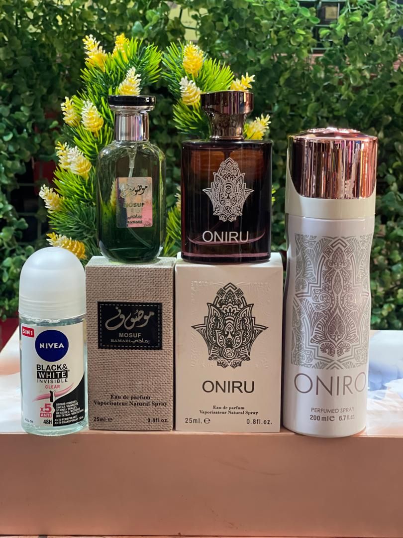 Oniru, mosuf and nivea combo