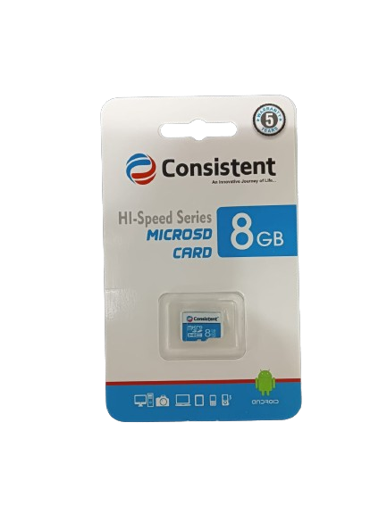 Consistent 8GB Micro SD Card CTM10008 With GST Bill