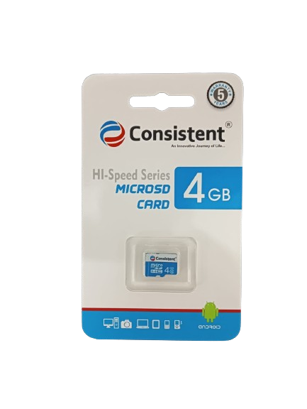 Consistent 4GB Micro SD Card CTM10004 With GST Bill