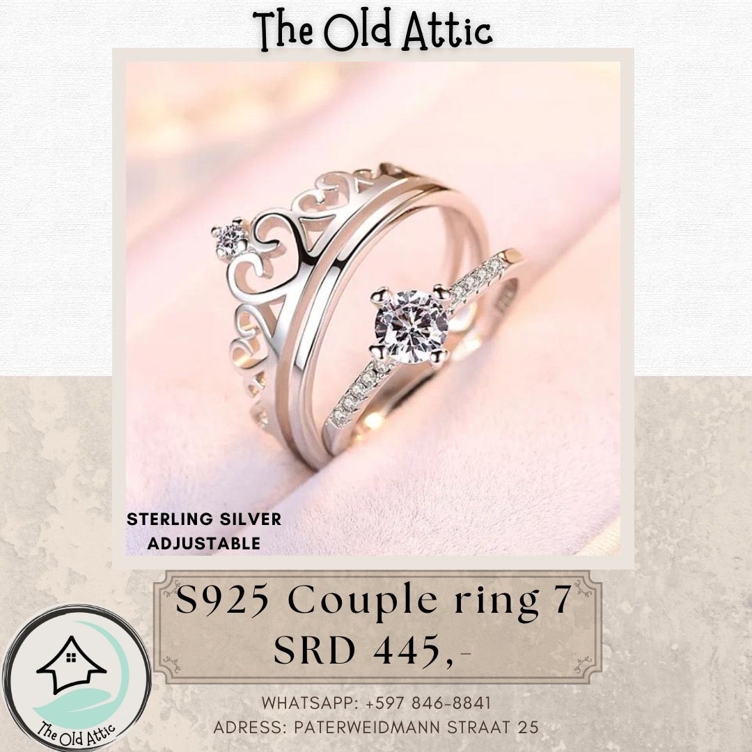 S925 couple ring 7 