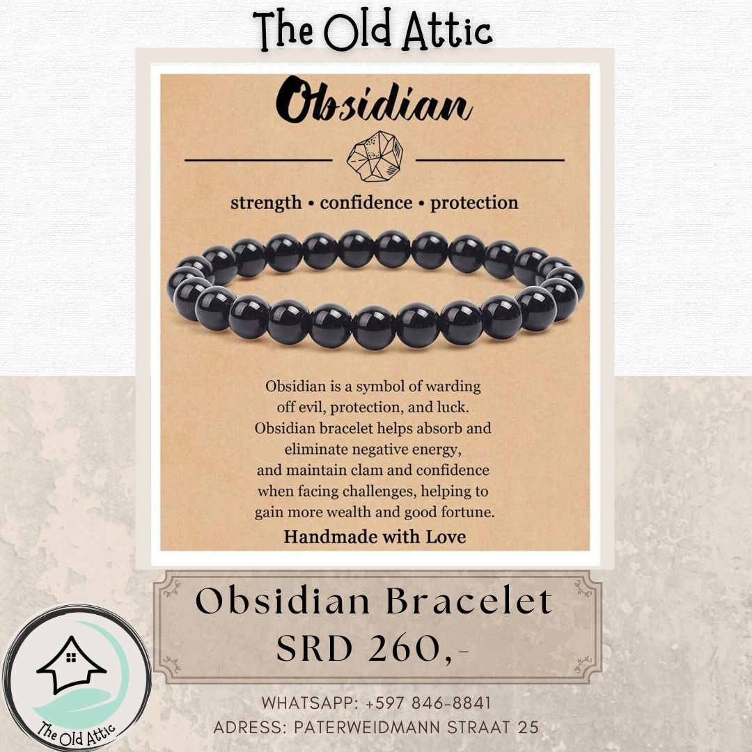 Obsidian bracelet 