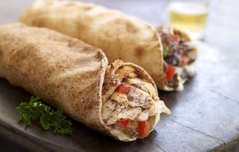 Chawarma poulet markouk 