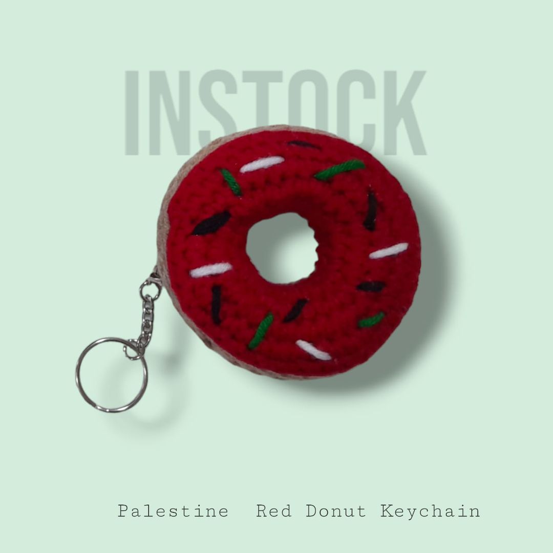 [INSTOCK] Palestine Inspired Donut Keychain Medium