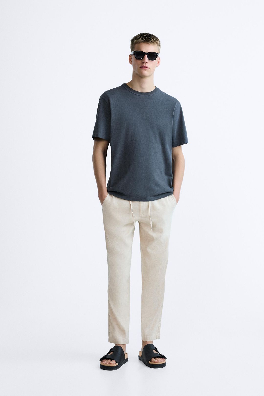 Zara Linen Cotton Trousers