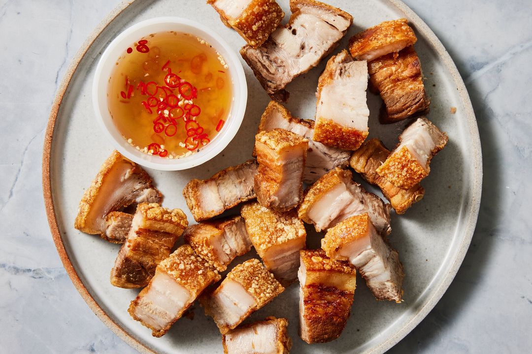 Roasted pork belly/Lechon Kawali (Pilipino style)