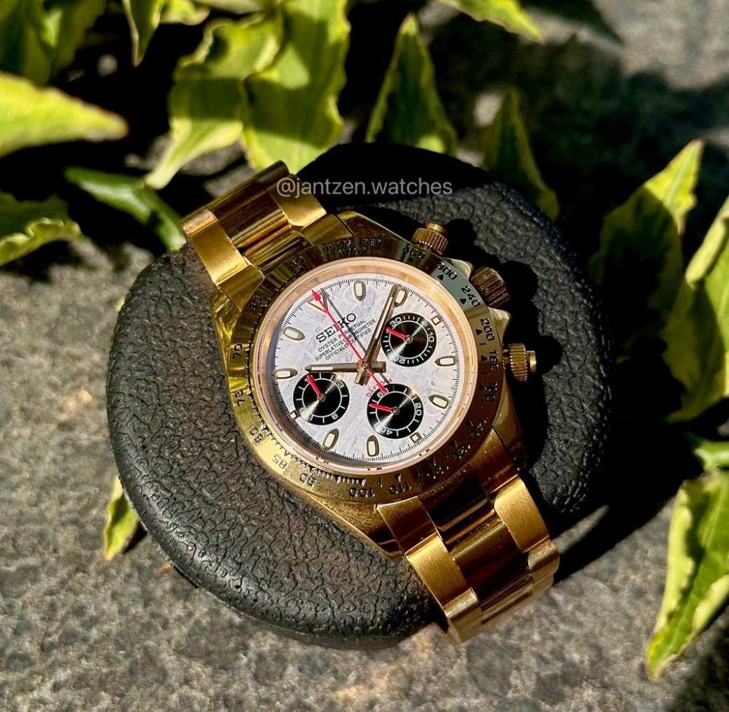 Yellow Gold Meteorite Daytona