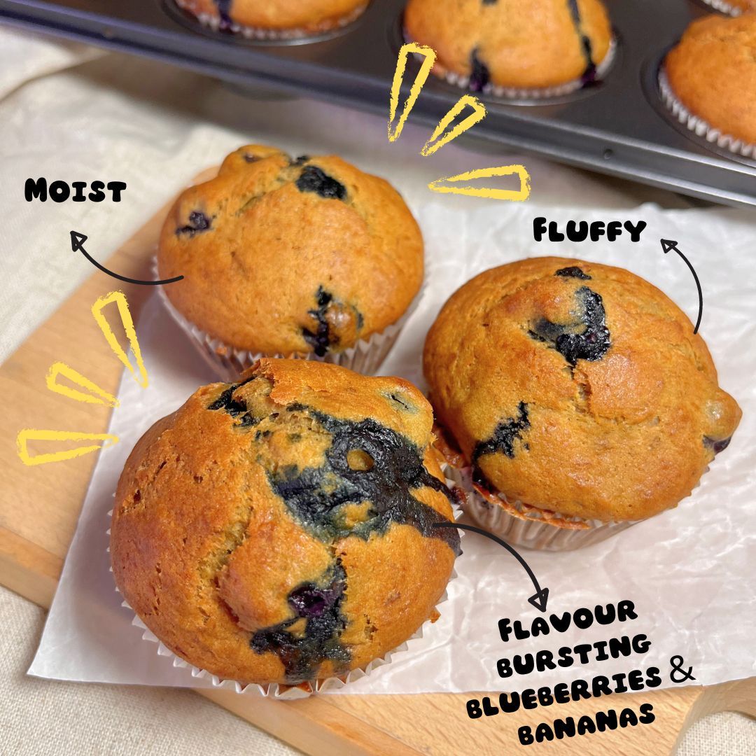 Blueberry Banana Muffins