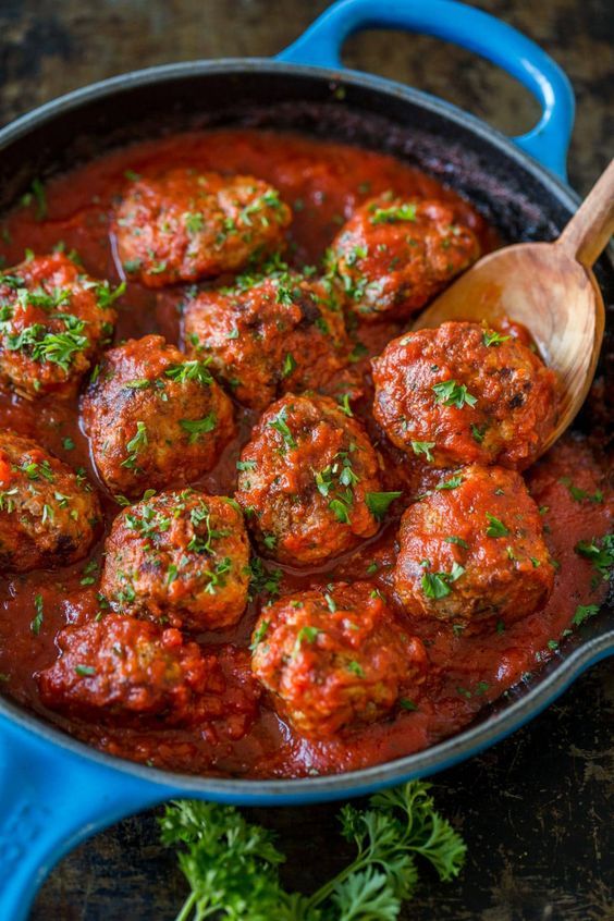 Beef meatballs in tomato sauce