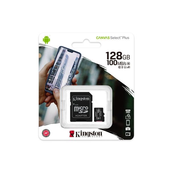 Kingston Micro SD 128GB Class 10