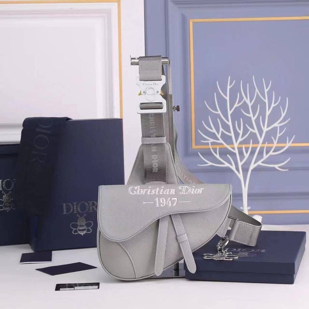 DIOR Grey Saddle Bag