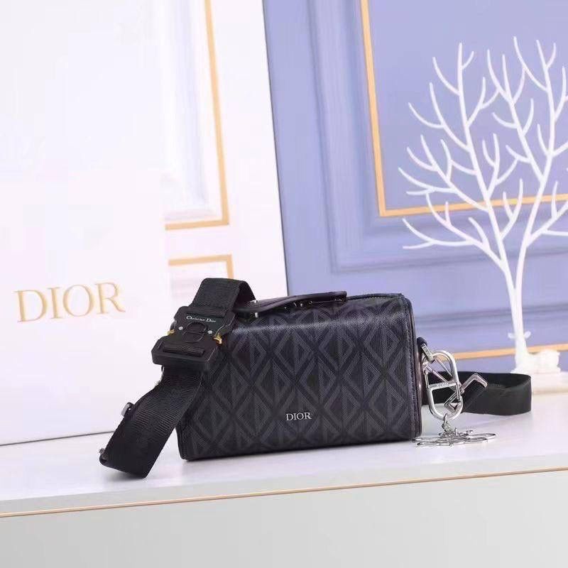 DIOR Lingot 22 Bag Black Cd Diamond Canvas