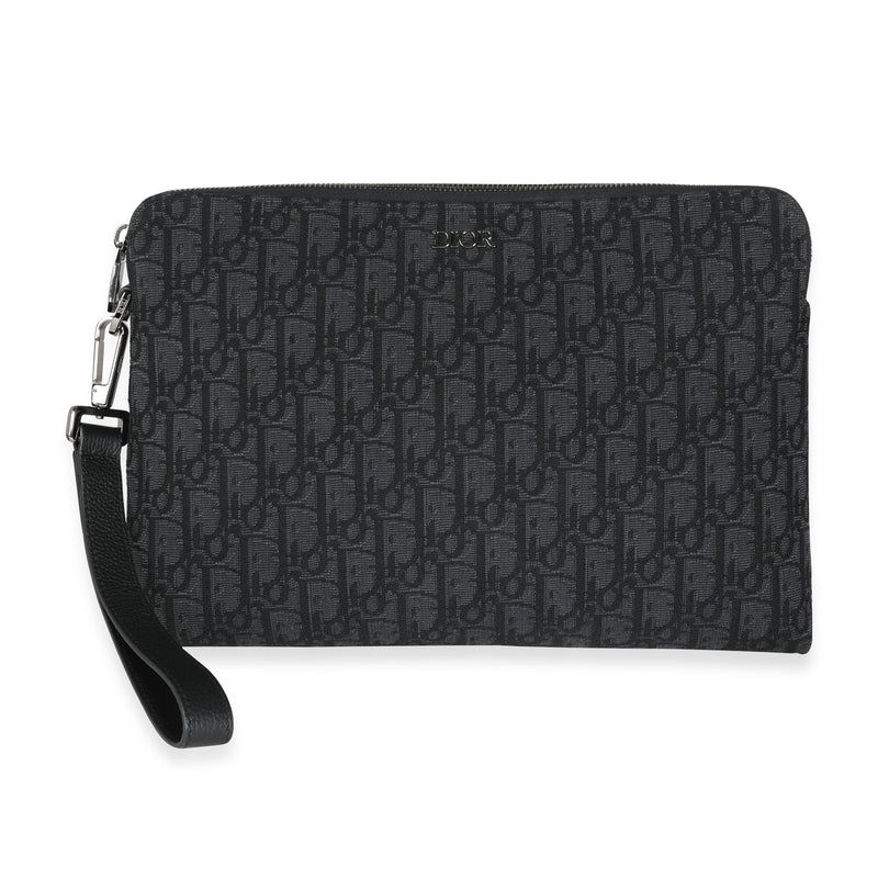 DIOR Wristlet Clutch Oblique Jacqurd