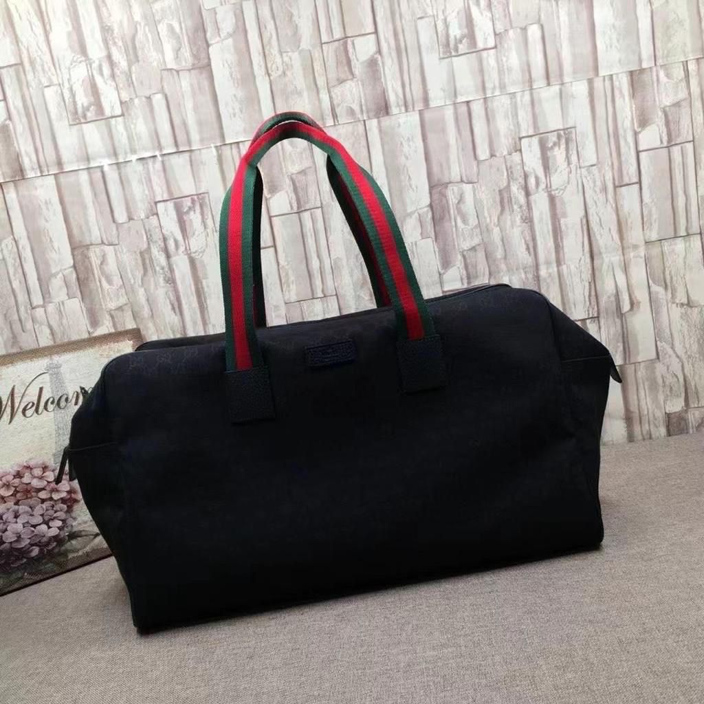 GUCCI GG Canvas Duffle Boston Bag