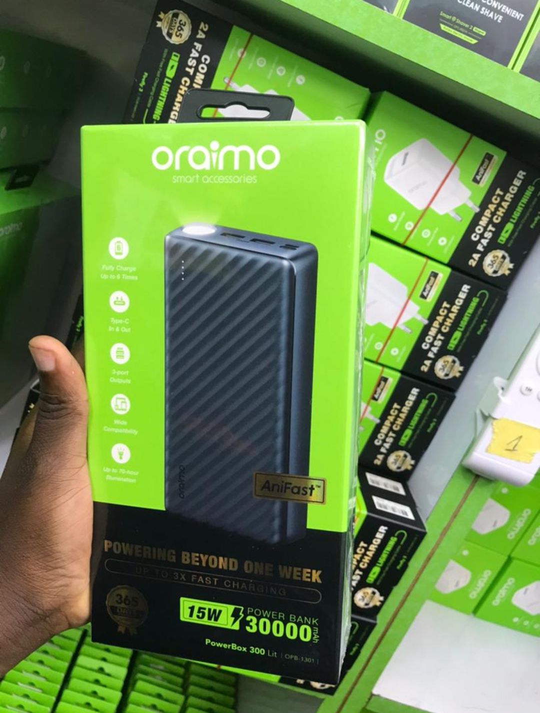 oraimo 30000mAh Fast-charging Power Bank