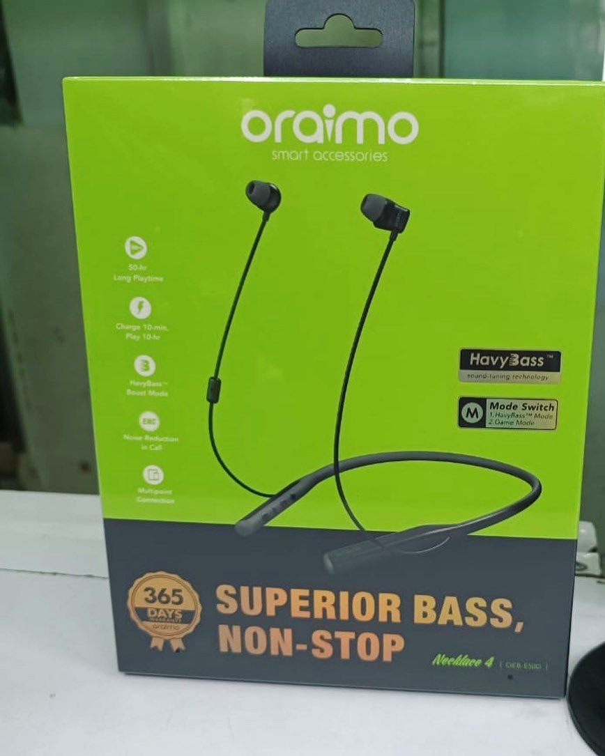 Oraimo Necklace 4 Noir