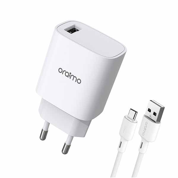 Oraimo OCW-U97S+C53 Cannon 2 Pro 18W Fast Charger with Type-C Cable 