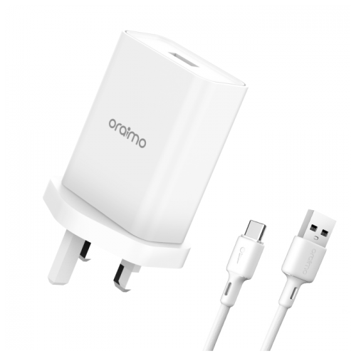 Oraimo OCW-U98S+C55 Type-C 33W Fast Charger UK Type 5V2A/10V 3.3A 