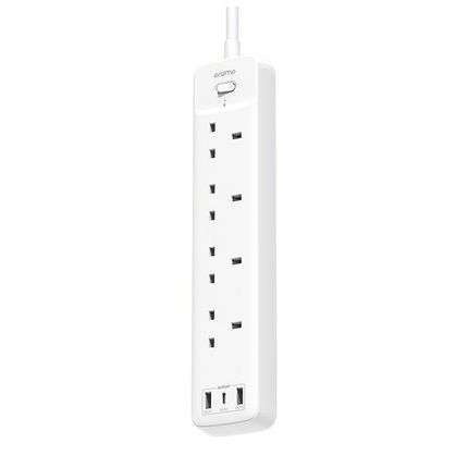 Oraimo OWS-U351 PowerHub Smart Fast Charging 4 AC Outlets 3 USB Ports UK Massive Extension Socket 