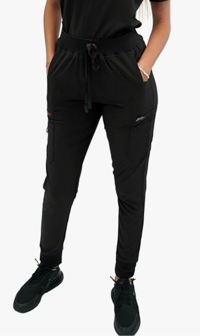 BLACK JOGGER SCRUB PANT