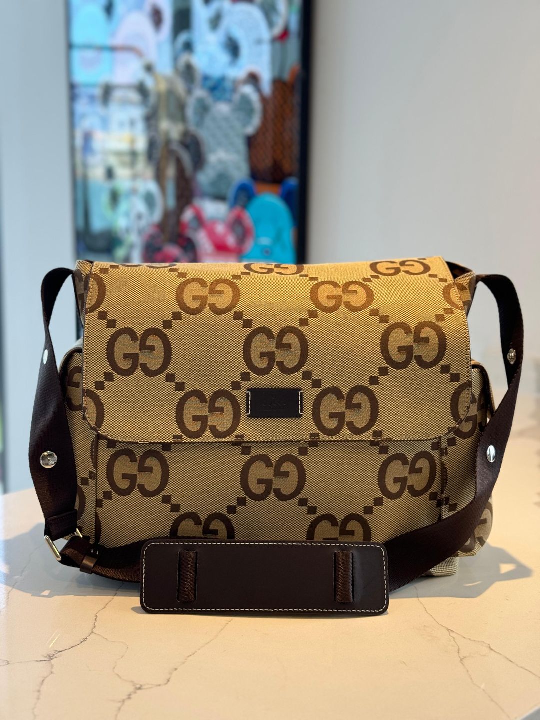 GUCCI GG plus diaper bag