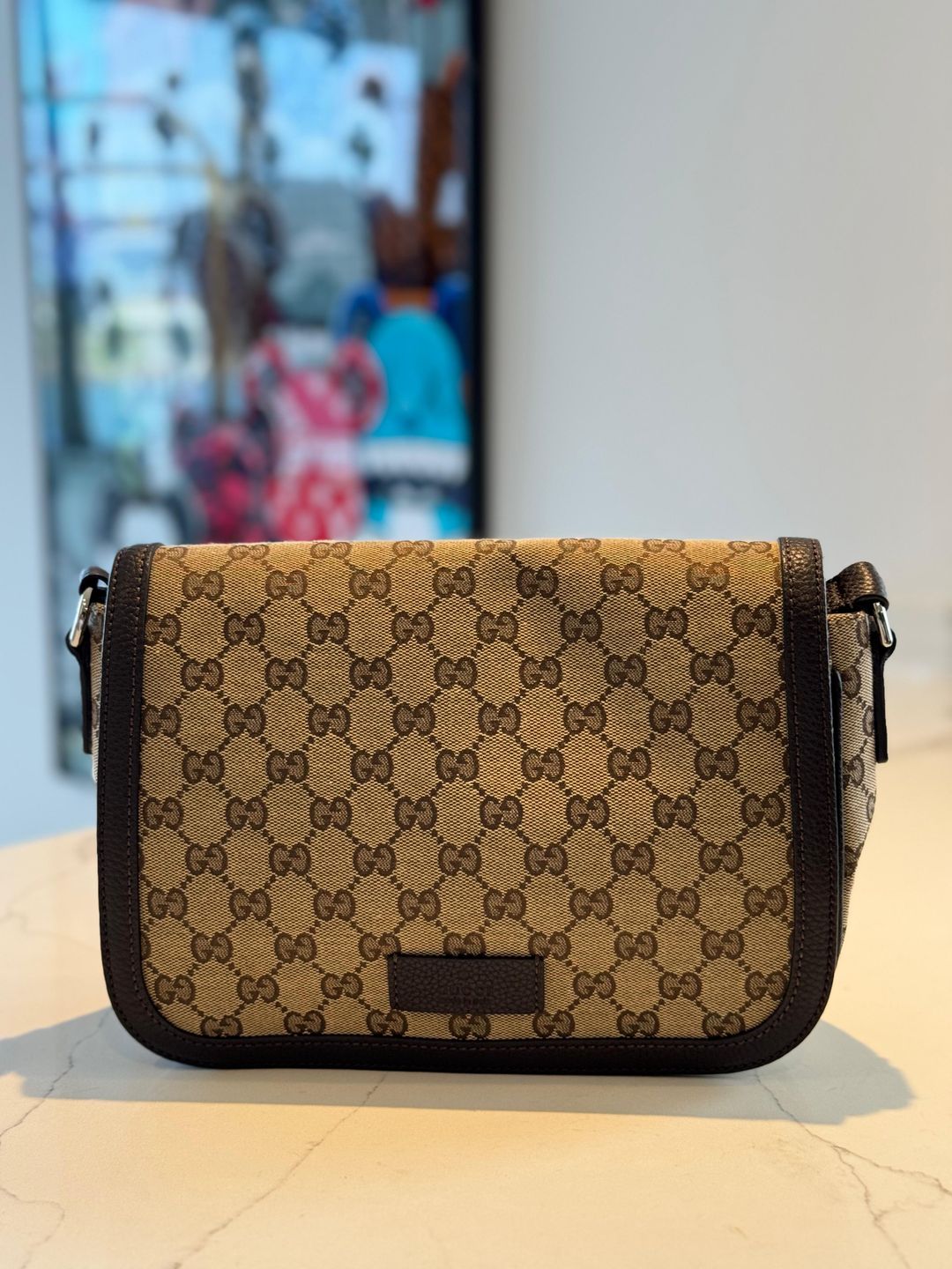 GUCCI GG Canvas Messenger Bag