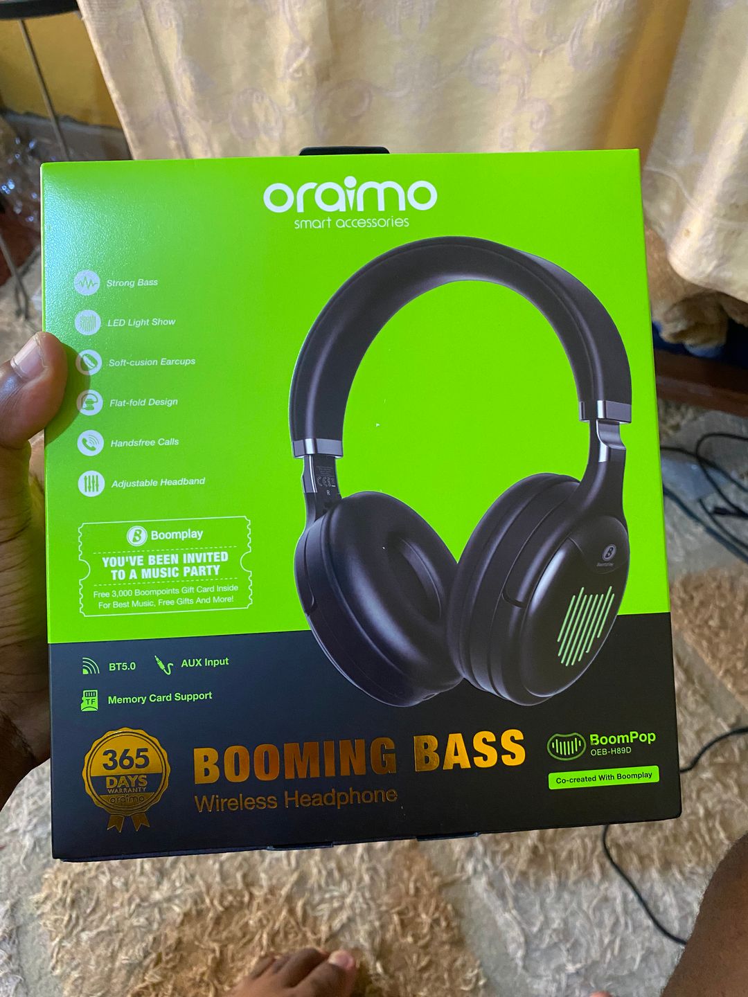 Oraimo casque Boomplay