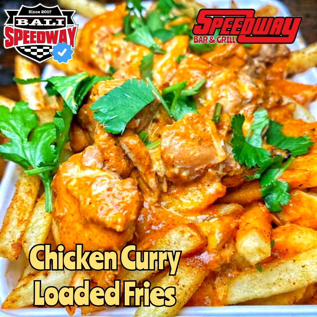 Chicken Curry Loaded Fries 