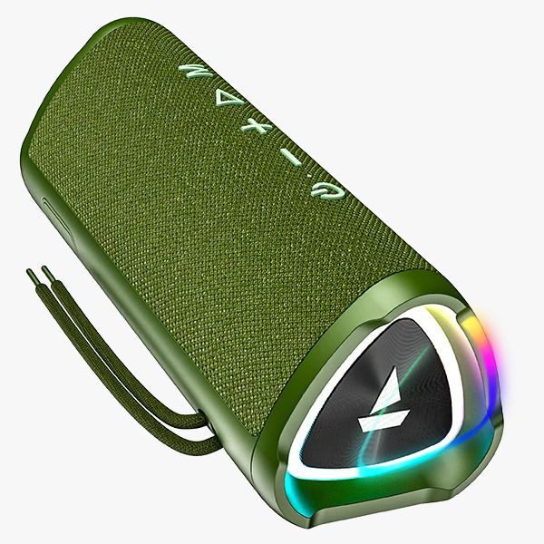 BoAt Stone 750 with up to 12 HRS Playtime, LEDs & TWS Feature 12 W Bluetooth Speaker  (Moss Green)